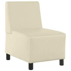vidaXL Karfa Nélküli Modularis Kanapé Egység Krém 55 x 74 x 82 cm kép