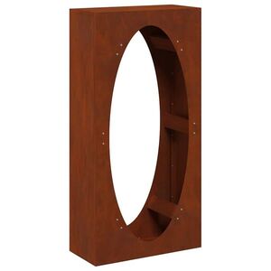 vidaXL tűzifa állvány 50x23x100 cm időjárásálló acél kép