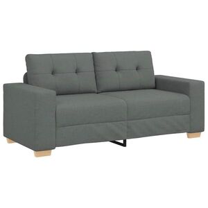 vidaXL sötétszürke szövet loveseat kanapé 180x77x82 cm kép