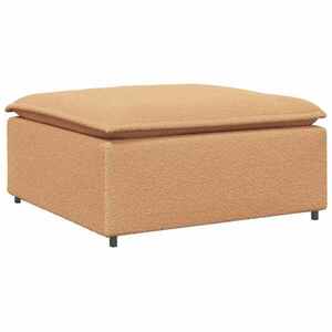 vidaXL bézs moduláris kanapé lábzsámoly modul 100x100x48 cm kép