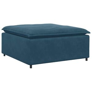 vidaXL kék moduláris kanapé lábzsámoly modul 100x100x48 cm kép
