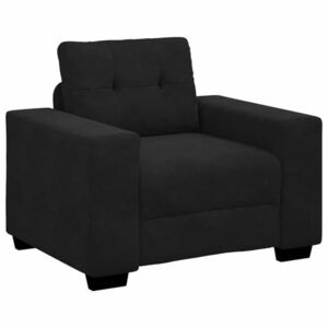 vidaXL fekete bársony kanapéfotel 100x78x80 cm kép