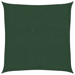 vidaXL sötétzöld HDPE napvitorla 160 g/m² 3 x 3 m kép