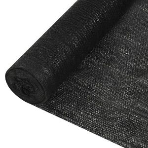 vidaXL fekete HDPE belátásgátló háló 1, 2 x 25 m 195 g/m² kép