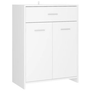 vidaXL fehér szerelt fa fürdőszobaszekrény 60 x 33 x 80 cm kép
