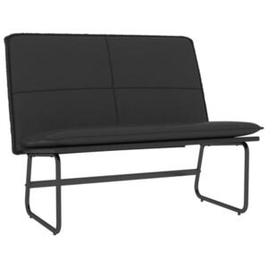 vidaXL fekete műbőr pad 100 x 75 x 76 cm kép