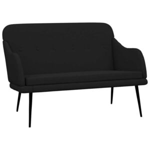 vidaXL fekete szövetpad 110 x 76 x 80 cm kép