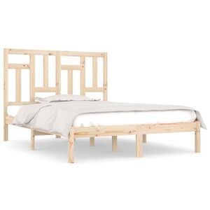 vidaXL tömör fenyőfa ágy matrac nélkül 160 x 200 cm kép