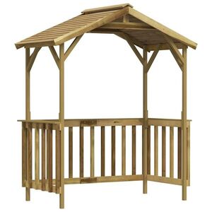 vidaXL impregnált fenyőfa grillezőfészer 163, 5 x 93 x 210 cm kép