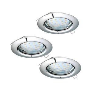 Eglo 94236 - PENETO 3 darabos LED süllyesztett lámpa készlet 3xGU10-LED/3W/230V 94236 kép