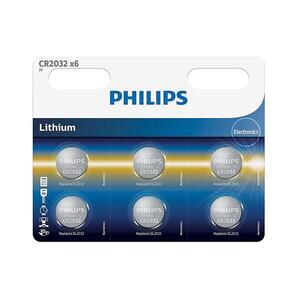 Philips CR2032P6/01B-6 3V 240mAh lítium gombelem CR2032 MINICELLS, 6 db Phil-CR2032P6/01B kép