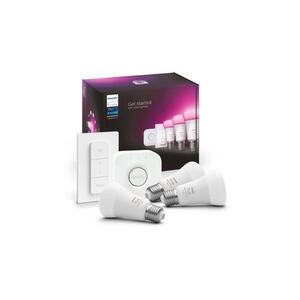 Philips Hue WACA kezdőkészlet – 3× E27/9W, 2000–6500 K + Hue Bridge és fényerőszabályzó kapcsoló 871951429135500 kép