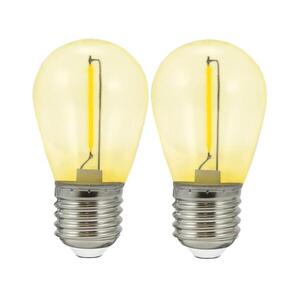 KÉSZLET 2x LED Izzó PARTY E27/0, 3W/36V sárga 322197 kép