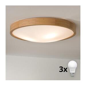 Brilagi - LED mennyezeti lámpa CARVALHO SLIM 3xE27/15W/230V tölgy Ø 47 cm 8590828606796 kép