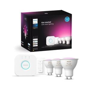 Philips Hue WACA alapcsomag 3xGU10/4, 2W/230V 2000-6500K + Bridge és fényerőszabályzó kapcsoló 8720169254503 kép