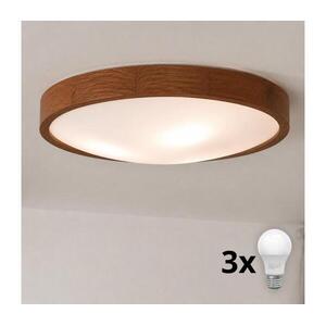 Brilagi - LED mennyezeti lámpa CARVALHO SLIM 3xE27/15W/230V tölgy-cseresznye átm. 47 cm 8590828607151 kép