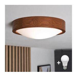 Brilagi - LED mennyezeti lámpa CARVALHO SLIM 1xE27/15W/230V, tölgy/cseresznye, átmérő 27 cm 8590828607137 kép