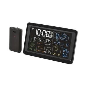 GoSmart LCD-kijelzős időjárás-állomás 230V/3xAAA Wi-Fi Tuya fekete E8610 kép
