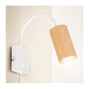 Brilagi - Állítható fali lámpa SELE 1xGU10/30W/230V fehér/tölgy dekor WO-W11-OEM kép