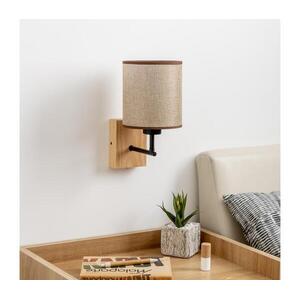 Brilagi - Fali lámpa NUBILA WOOD 1xE27/25W/230V tölgy/barna BG1561+BG1583 kép