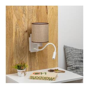 Brilagi - LED Fali lámpa NUBILA 1xE27/25W/230V + LED/3W fehér/barna BG1559+BG1583 kép