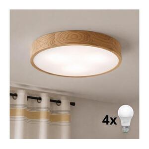 Brilagi - LED mennyezeti lámpa CARVALHO 4xE27/60W/230V tölgy, átmérő 57, 5 cm 8590828002130 kép