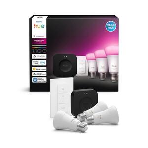 Philips Hue WACA kezdőkészlet 3xE27/8, 1W 1000-20000K + Bridge és fényerőszabályzó kapcsoló 8720169374508 kép