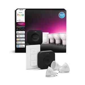 Philips Hue WACA kezdőkészlet 3xGU10/4, 2W 2000-6500K+Hue Bridge és dimmer kapcsoló 8720169374546 kép