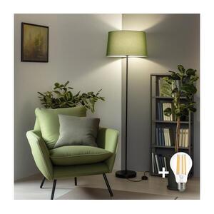 Brilagi - LED állólámpa CERIA, 1xE27/40W/230V, átmérő 45 cm, zöld/fekete SA2187+EG781045 kép