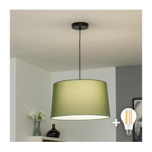 Brilagi - CERIA LED függeszték zsinóron 1xE27/40W/230V Ø45 cm zöld BG3987+EG781045 kép