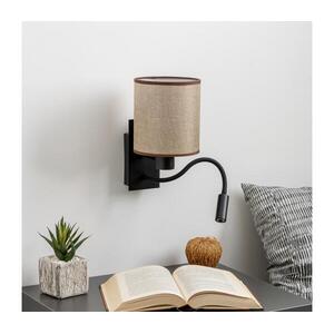 Brilagi - LED Fali lámpa NUBILA 1xE27/25W/230V + LED/3W fekete/barna BG1558+BG1583 kép