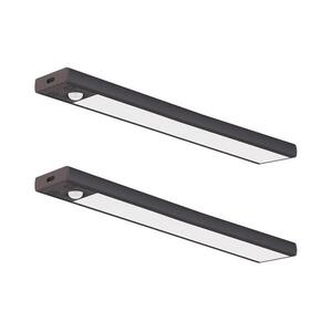 2 darabos készlet: VIRO LED újratölthető bútorvilágítás érzékelővel, 1, 2 W, 800 mAh, 30 cm, CCT, fekete EKB2579 kép