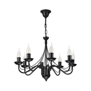 Láncos csillár ANTON 8xE14/60W/230V fekete LM-8.294/CZARNY kép