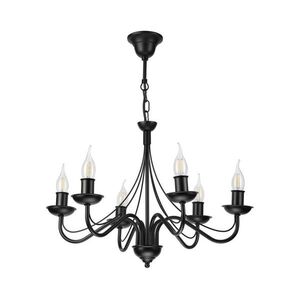 Láncos csillár ANTON 6xE14/60W/230V fekete LM-6.294/CZARNY kép
