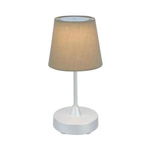 Brilo - LED Dimmelhető újratölthető asztali lámpa LED/3W/5V IP44 ezüst/bézs 7447-011 kép