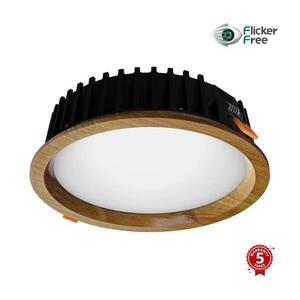APLED - LED Lámpa RONDO WOODLINE LED/12W/230V 4000K átm. 20 cm tölgy tömör fa 21263 kép