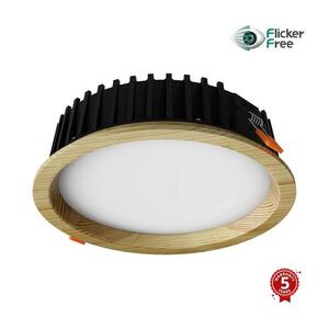 APLED-LED Lámpa RONDO WOODLINE LED/12W/230V 4000K átm. 20 cm fenyő tömör fa 21271 kép