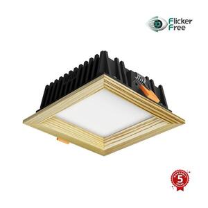 APLED -LED Lámpa SQUARE WOODLINE LED/6W/230V 4000K 12x12 cm fenyő tömör fa 21291 kép