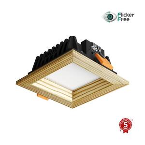 APLED -LED Lámpa SQUARE WOODLINE LED/6W/230V 3000K 12x12 cm fenyő tömör fa 21292 kép