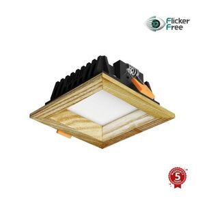 APLED - LED Lámpa SQUARE WOODLINE LED/3W/230V 4000K 9x9 cm kőris tömör fa 21295 kép