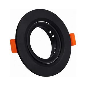 Beépítőgyűrű süllyesztett GU10 lámpához, átmérő 9 cm, fekete SR006 kép