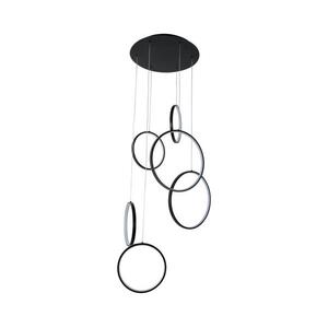 Brilagi - ECHO LED függeszték kábelen, 80 W, 230 V, 4000 K, átm. 50 cm, fekete BRMDX1342 kép