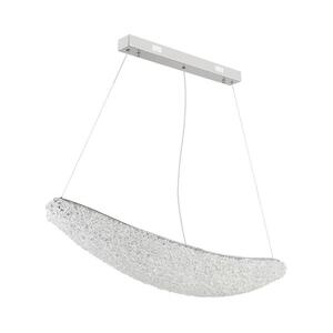 Globo 68524-40 - LED dimmelhető kábelen függő csillár KRISTALLA LED/40W/230V fényes króm + távirányító 68524-40 kép