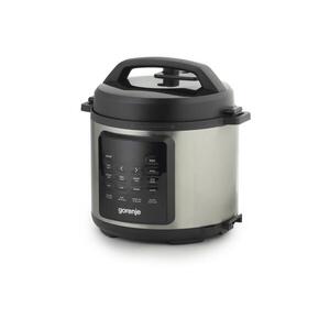 GORENJE GMC6SBK - Multifunkciós elektromos főzőedény 6 l, 8 az 1-ben, 1000W/230V rozsdamentes acél 746001 kép