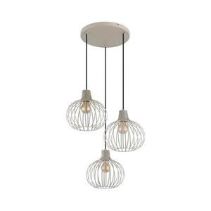 Globo 33379319 - Kábeles függőlámpa MATEO 3xE27/40W/230V bézs 33379319 kép