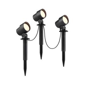Brilliant - 3 darabos LED kültéri lámpa KAMARA LED/8, 5W/230V IP44 fekete G40908/06 kép