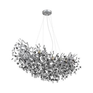 Globo 64138H3S - Kábeles csillár QUEENA 10xE14/40W/230V ezüst 64138H3S kép