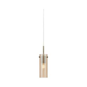 Markslöjd 109015 - Kábeles függőlámpa TIBIA 1xE14/40W/230V füstös bézs/sárgaréz 109015 kép