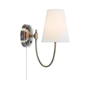 Markslöjd 108908 - AMAR fali lámpa 1xE14/40W/230V fehér/sárgaréz 108908 kép