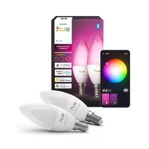 2 db-os szett LED RGBW dimmelhető izzó Philips Hue WACA B39 E14/3, 7W/230V 1000-20000K 8721103099303 kép